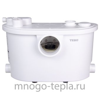 Канализационный насос с измельчителем для унитаза TEBO WC 400, до 6 метров, до 100 л/мин - №1