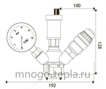 Группа безопасности JH-1024, 1.5 bar (MINI) - №1