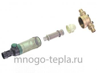 Фильтр механической очистки TIM F07S04AA - 1" с 2-мя манометрами, промывкой и прозрачной колбой - №1