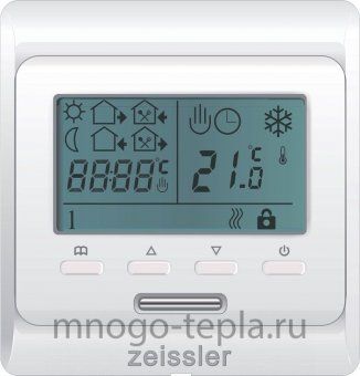 Электронный термостат Zeissler M6.713, комнатный, со встроенным датчиком, для управления сервоприводами - №1
