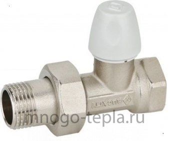 Клапан запорный для радиатора Бугатти (Bugatti Dallas 8805) 1/2" прямой нижний - №1