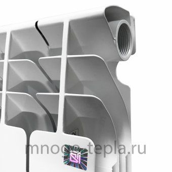 Алюминиевый радиатор STI GRAND 500/100, 4 секции, на площадь до 7.4 м2, тепловая мощность 744 Вт - №1