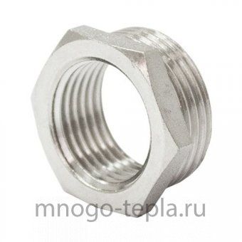Футорка 1" х 1/2" Н-В никелированная латунная - №1