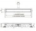 Трап для душа с горизонтальным выпуском свободного вращения Zeissler BAD536002, размер 600 x 70мм, защита от запаха (сухой + гидрозатвор) - №3