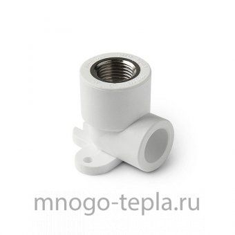 Угольник комбинированный 25 - 1/2" ВР, полипропиленовый с креплением - №1