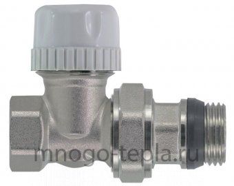 Вентиль для радиатора Zeissler RVD206.03 3/4" прямой под термоголовку, верхний, со стопорным кольцом - №1