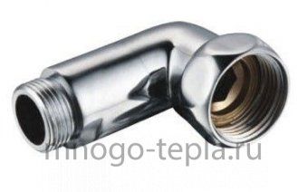 Угловой штуцер с накидной гайкой хром 1M х 1F - №1
