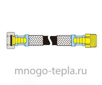 Гибкая подводка TiM 1/2 г/ш 40 см - №1