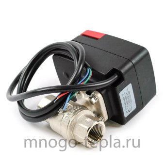 Кран от протечек воды 1/2" ВН/ВН Zeissler ZSv.1300.1104, с электроприводом 220В - №1