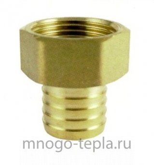 Штуцер латунный c внутренней резьбой 9 мм х 1/2F - №1