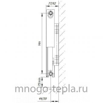 Стальной панельный радиатор AXIS 11 500x1600 Classic - №1