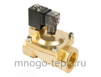 Электромагнитный клапан для воды UNIPUMP BCX-25 1", нормально закрытый, 220В - №1