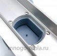 Трап для душа с горизонтальным выпуском свободного вращения Zeissler BAD536002, размер 600 x 70мм, защита от запаха (сухой + гидрозатвор) - №7