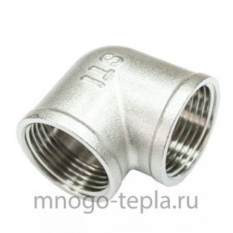 Угольник 3/4" ВР-ВР никелированный латунный - №1