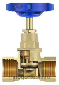 Вентиль запорный 11/4" TIM BL1805 с возможностью регулирования - №1